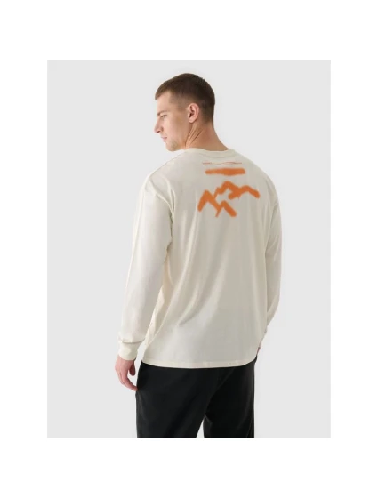 Pánské tričko oversize s potiskem a dlouhým rukávem model 21898139 - 4F