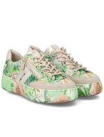 Dámské boty na platformě zelené Rieker M7711-91