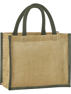 Westford Mill W 473 Jutová nákupní taška Midi 50.0473 natural/olive green