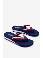 Dámské žabky na platformě Big Star model 21610799 námořnická modrá - Big Star Shoes Dámské žabky na platformě Big Star model 21610799 námořnická modrá - Big Star Shoes