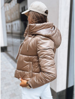 Dámská krátká zimní bunda LOLAROSE zlatá Dstreet TY3738