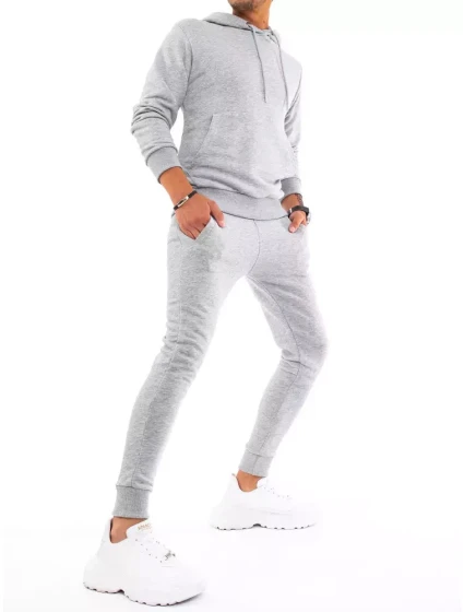 Pánské světle šedé tepláky Dstreet AX0438