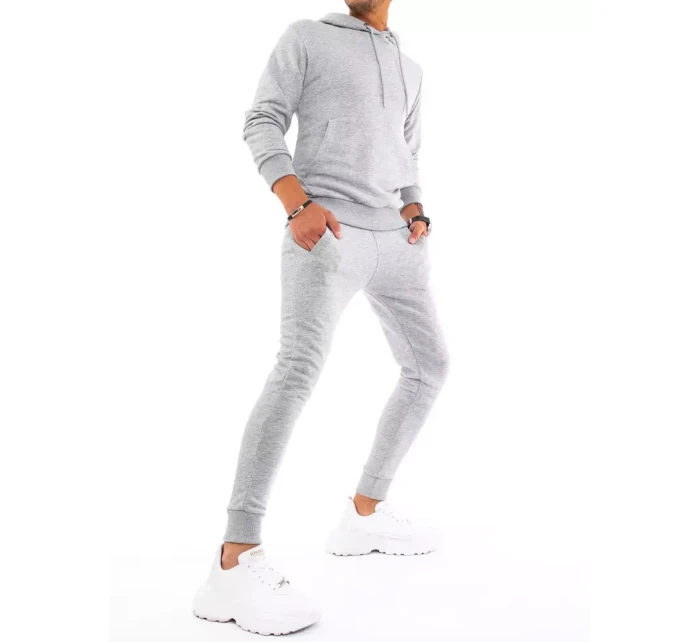 Pánské světle šedé tepláky Dstreet AX0438