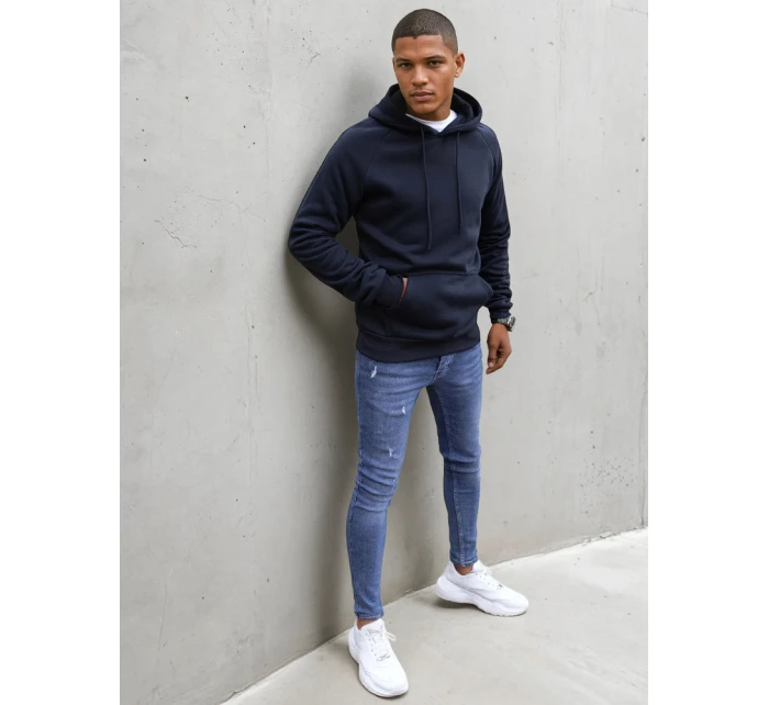 Pánská tmavě modrá mikina FashionStreet BX5483