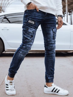 Pánské džínové bojové kalhoty modré FashionStreet UX4329