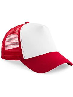B Dětská 5 panelová kšiltovka Trucker 53. classic red/white model 22482125 - Beechfield
