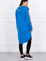 Mikina se zipem na zádech z džínoviny