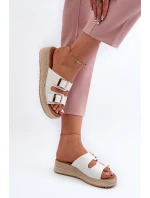 Dámské žabky s eko bílé model 21660689 - Boto Dámské žabky s eko bílé model 21660689 - Boto