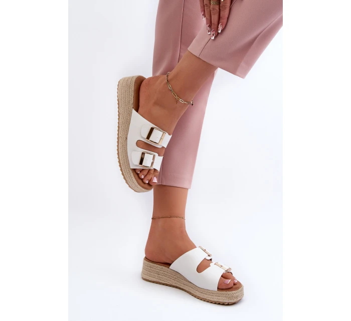 Dámské žabky s eko bílé model 21660689 - Boto Dámské žabky s eko bílé model 21660689 - Boto