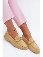 Dámské mokasíny Žluté s přezkou Belinae Dámské mokasíny Žluté s přezkou Belinae