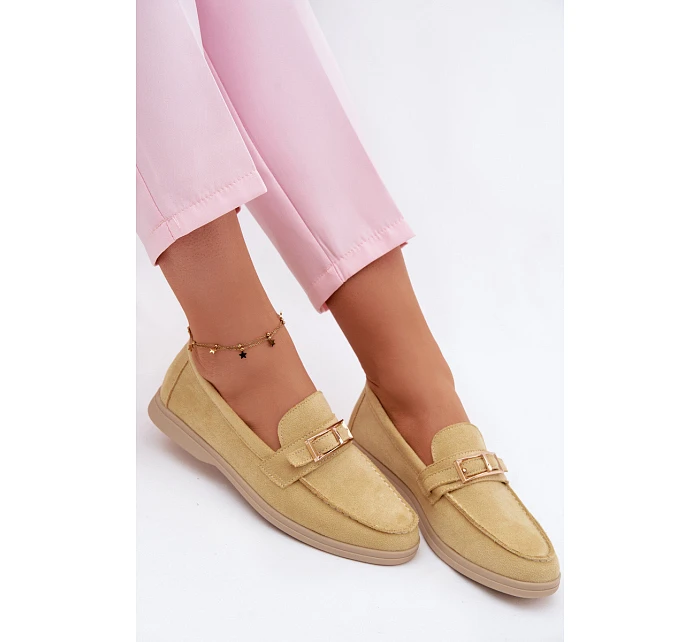 Dámské mokasíny Žluté s přezkou Belinae Dámské mokasíny Žluté s přezkou Belinae