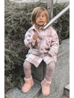 Dětské Teplé Sněhule Semišové Růžové Gooby Dětské Teplé Sněhule Semišové Růžové Gooby