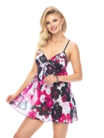 Dámská košilka II Flowers chemise + tanga ZDARMA!  model 17583067 - Irall