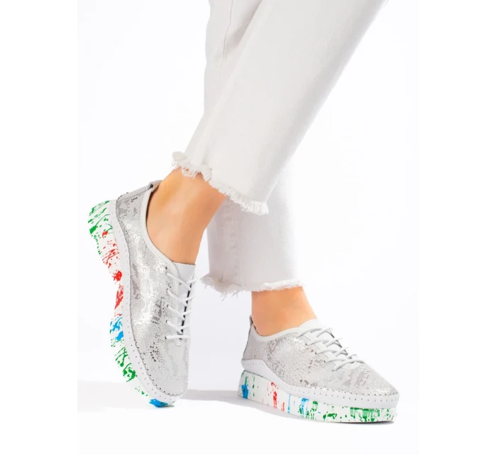 Módní polobotky dámské model 18476463 bez podpatku Módní polobotky dámské model 18476463 bez podpatku