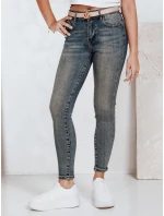 Dámské úzké džíny s vysokým pasem modré model 21992675 - Dstreet