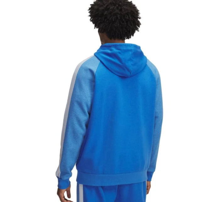 Pánská mikina Rival Fleece Colorblock Hoodie blue model 21812670 402 pánské - Under Armour Pánská mikina Rival Fleece Colorblock Hoodie blue model 21812670 402 pánské - Under Armour