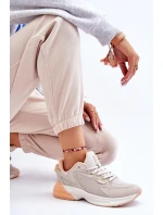 Pohodlné sportovní boty Memory Foam System Big Star model 21611874 Béžove - Big Star Shoes Pohodlné sportovní boty Memory Foam System Big Star model 21611874 Béžove - Big Star Shoes