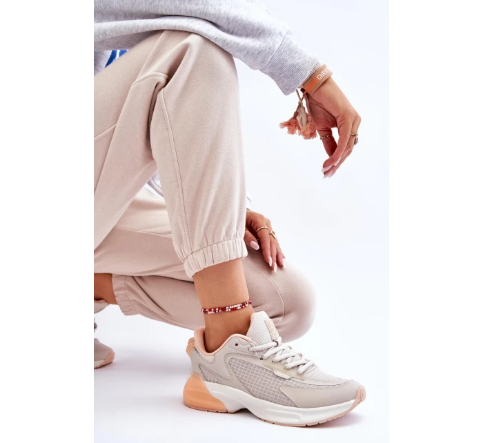 Pohodlné sportovní boty Memory Foam System Big Star model 21611874 Béžove - Big Star Shoes Pohodlné sportovní boty Memory Foam System Big Star model 21611874 Béžove - Big Star Shoes