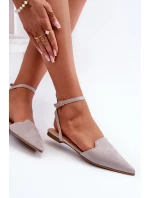 Šedé baleríny z semiše s model 21666742 - Boto Šedé baleríny z semiše s model 21666742 - Boto