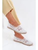 Dámské krajkové espadrilky bílé model 21701553 - Boto Dámské krajkové espadrilky bílé model 21701553 - Boto