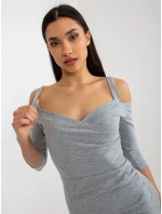 Sukienka EM SK HW 20 model 18785441 szary - FPrice Sukienka EM SK HW 20 model 18785441 szary - FPrice