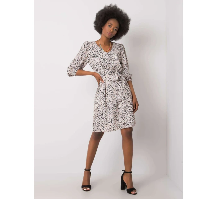 Šaty LK SK 508079.47P černá a béžová Šaty LK SK 508079.47P černá a béžová