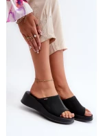 Dámské pantofle na klínku ZAXY Černá Dámské pantofle na klínku ZAXY Černá