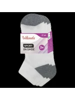 Dámské sportovní kotníkové ponožky 3 páry SPORT WOMEN IN-SHOE 3x - BELLINDA - bílá