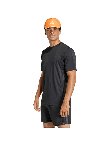 Pánské tričko adidas Tech Essentials Workout 3-Stripes, černé, KQ7485 Pánské tričko adidas Tech Essentials Workout 3-Stripes, černé, KQ7485