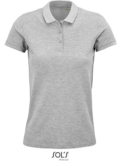 SOL'S Planet Women Dámské piqué polo z bio bavlny 25.3575 grey melange