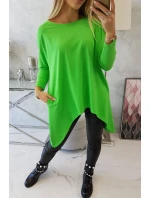 Oversize halenka světle zelená