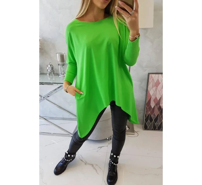 Oversize halenka světle zelená