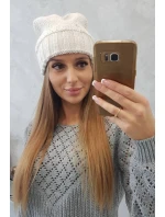 Dámská čepice Danuta K331 light ecru Dámská čepice Danuta K331 light ecru