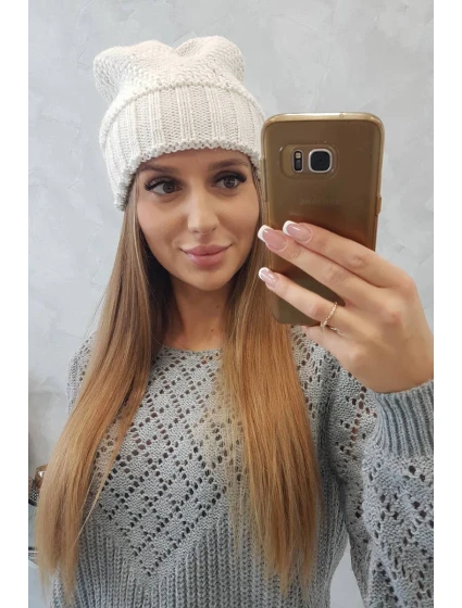 Dámská čepice Danuta K331 light ecru Dámská čepice Danuta K331 light ecru