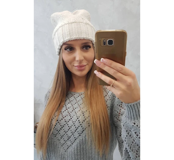Dámská čepice Danuta K331 light ecru Dámská čepice Danuta K331 light ecru