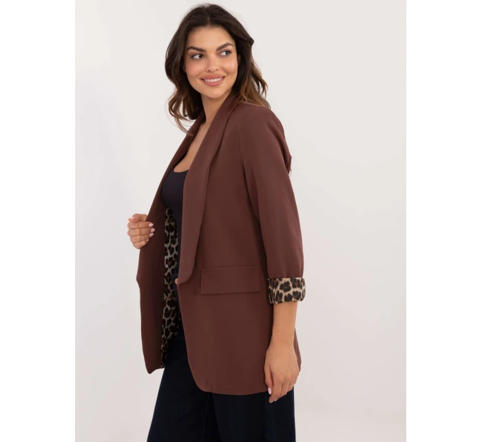 Marynarka DHJ MA brązowy model 20514004 - FPrice Marynarka DHJ MA brązowy model 20514004 - FPrice