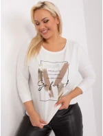 Bluzka RV BZ model 19143271 ecru - FPrice Bluzka RV BZ model 19143271 ecru - FPrice