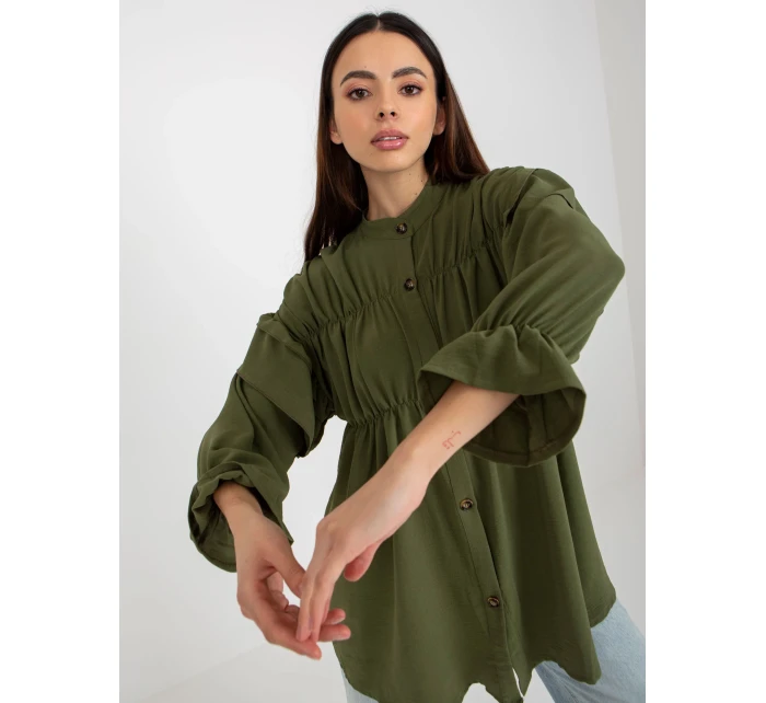 Dámská košile TW KS BI 2021745.13X khaki - FPrice