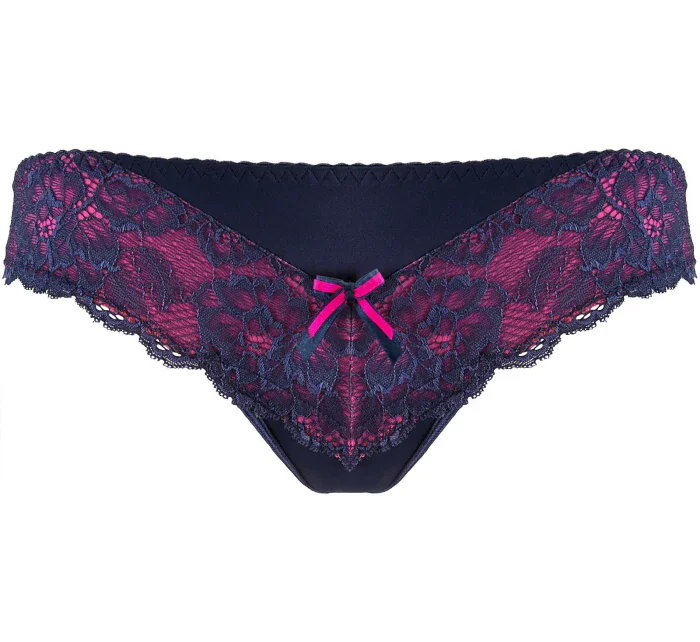 Krajková tanga V-9418 modrá - Axami Krajková tanga V-9418 modrá - Axami