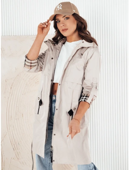 Dámská přechodná bunda parka ecru Dstreet model 21974264 - FashionStreet