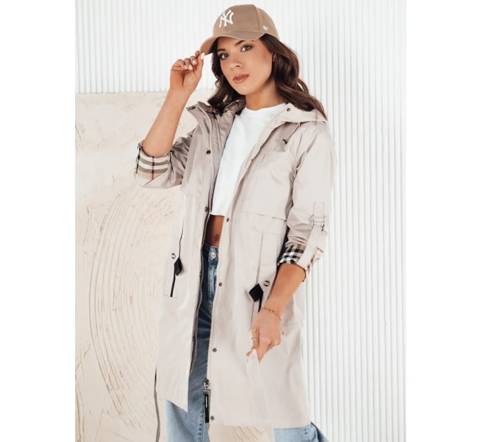 Dámská přechodná bunda parka ecru Dstreet model 21974264 - FashionStreet