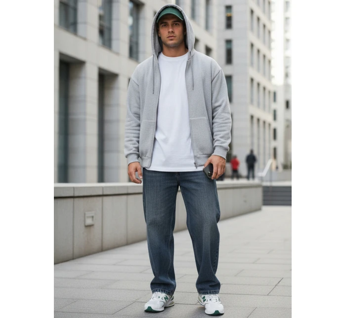 Pánské džíny baggy navy blue FashionStreet UX4480