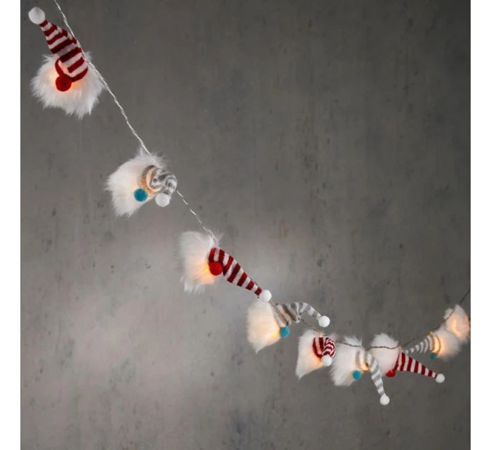 GIRLANDA SVĚTLA 12KS SKŘÍTCI NA BATERIE SANTA CLAUS TEPLÁ BÍLÁ LUCA GIRLANDA SVĚTLA 12KS SKŘÍTCI NA BATERIE SANTA CLAUS TEPLÁ BÍLÁ LUCA