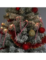 SVĚTLA GIRLANDY 10 VEDL LÍZÁTKO TYČINKY VÁNOČNÍ STROM TEPLÁ BÍLÁ LUCA