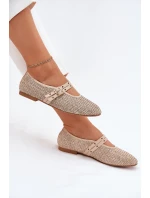Baletky S Pletením A Pásky Béžové model 21699473 - Boto