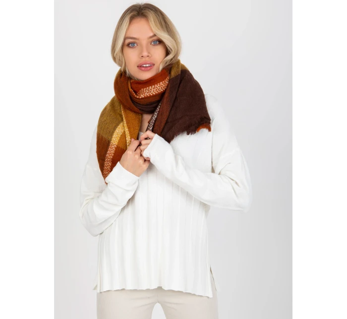 Šátek AT SZ model 17833575 hnědá - FPrice