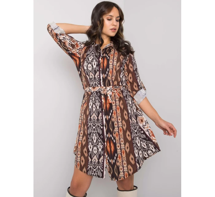 Šaty WN SK 2230.39 černá a béžová