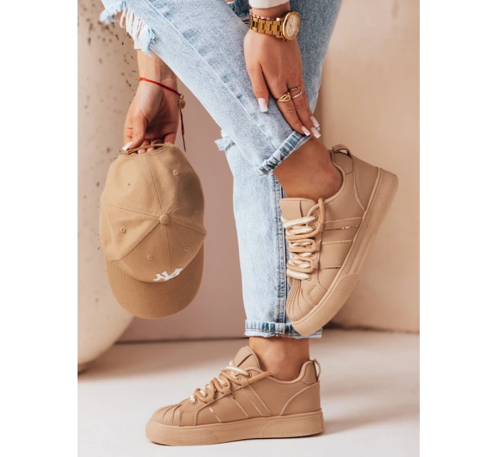 Dámské sportovní tenisky SNEAKI khaki FashionStreet ZY0824