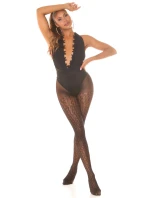 Punčochové kalhoty s geometrickým vzorem SH5015 - InStylefashion