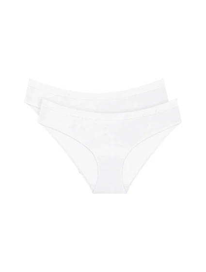 Dámské kalhotky Sense of Modal Tai 2P - WHITE - bílé 0003 - TRIUMPH Dámské kalhotky Sense of Modal Tai 2P - WHITE - bílé 0003 - TRIUMPH